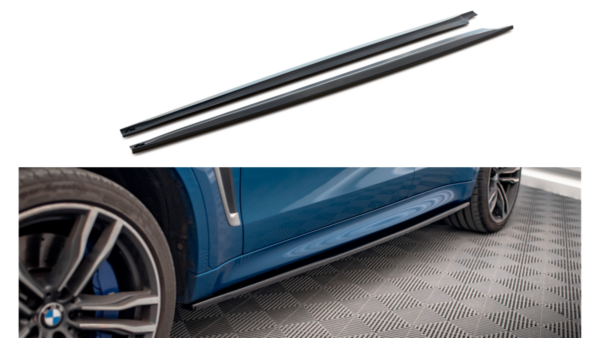 Lip Spoiler BMW X6 F86 M-Pack Side Skirts Gloss Black