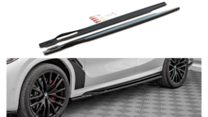 Lip Spoiler BMW X6 G06 F96 M-Pack Side Skirts Gloss Black