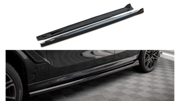 Lip Spoiler BMW X6 G06 F96 M-Pack Side Skirts Gloss Black