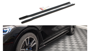 Lip Spoiler BMW X7 G07 M-Pack Side Skirts Gloss Black