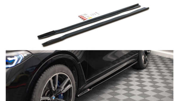 Lip Spoiler BMW X7 G07 M-Pack Side Skirts Gloss Black