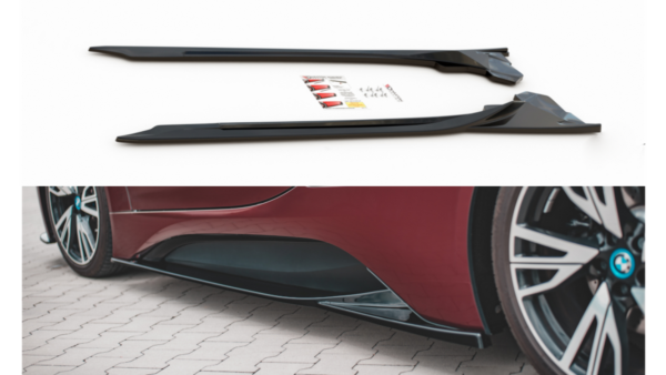 Lip Spoiler BMW i8 I12 Side Skirts Gloss Black