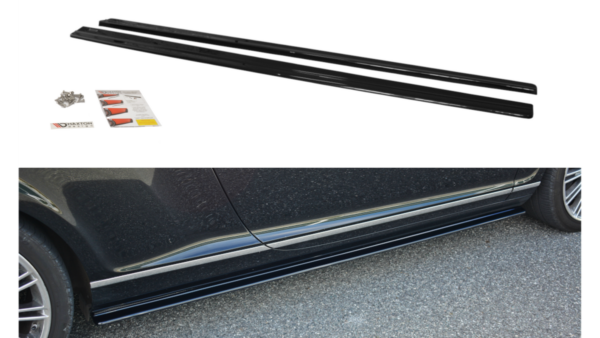 Lip Spoiler Bentley Continental GT I Side Skirts Gloss Black