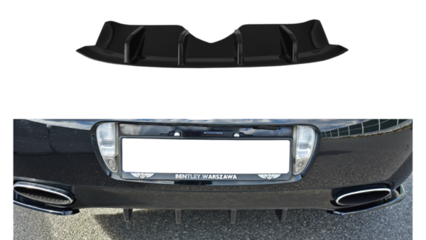 Lip Spoiler Bentley Continental GT I Rear Valance Gloss Black