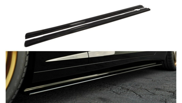 Lip Spoiler Chevrolet Camaro V SS Side Skirts Gloss Black