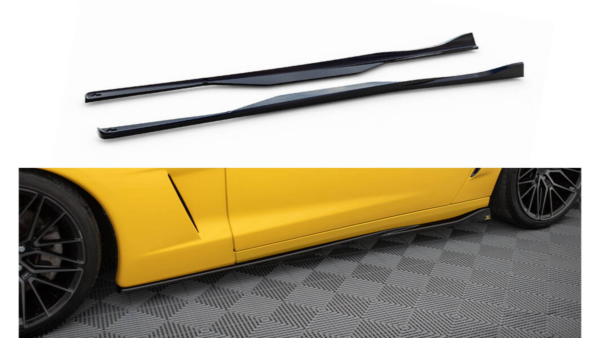 Lip Spoiler Chevrolet Corvette C6 Side Skirts