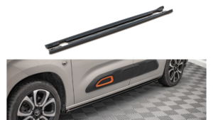 Lip Spoiler Citroen Berlingo III Side Skirts Gloss Black