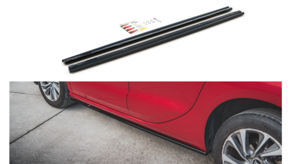 Lip Spoiler Citroen DS4 Side Skirts Gloss Black