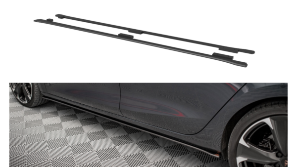 Lip Spoiler Cupra Leon Side Skirts Street Pro Black-Red