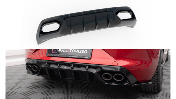 Lip Spoiler Cupra Leon Rear Valance Gloss Black