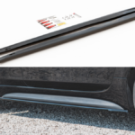 Fiat 124 Spider Abarth küljelaiendid Läikiv must
