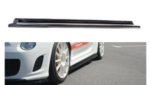 Lip Spoiler Fiat 500 Abarth I Side Skirts Gloss Black