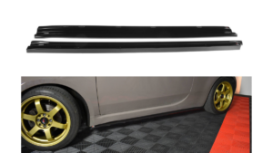 Lip Spoiler Fiat 500 Side Skirts Gloss Black