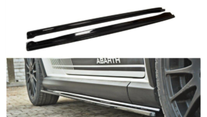 Lip Spoiler Fiat Grande Punto Abarth Side Skirts Gloss Black