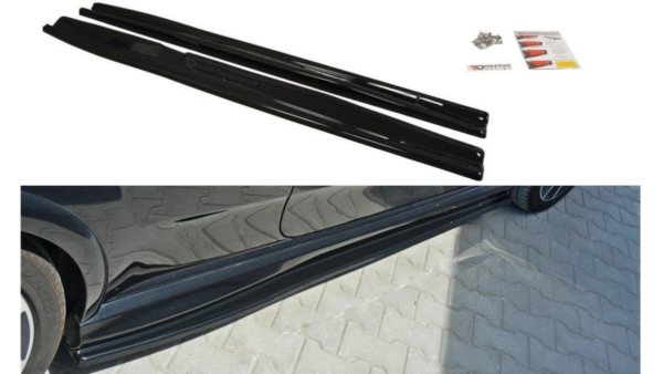 Lip Spoiler Fiat Punto Evo Abarth Side Skirts Gloss Black