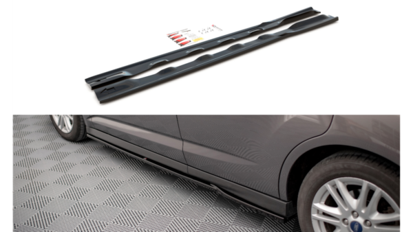 Lip Spoiler Ford C-Max II Side Skirts Gloss Black