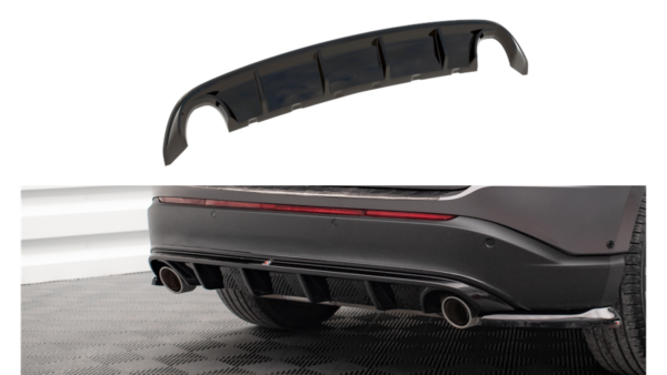 Lip Spoiler Ford Edge II Rear Valance Gloss Black