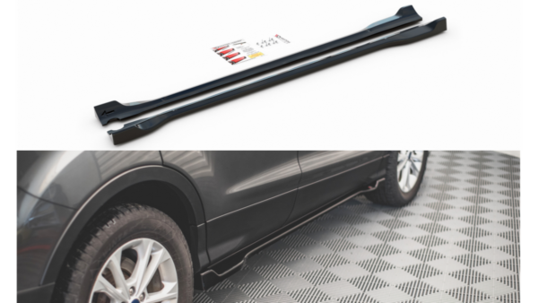 Lip Spoiler Ford Escape III Side Skirts Gloss Black