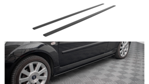 Lip Spoiler Ford Fiesta VI ST Side Skirts Street Pro Black-Red