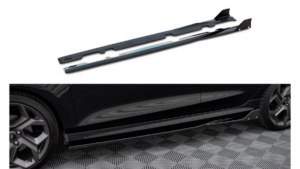 Diffuser Ford Fiesta VIII ST Side Skirts v.2 Gloss Black + Flaps