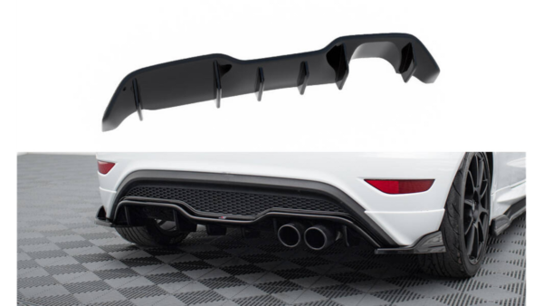 Lip Spoiler Ford Fiesta VII Facelift ST Rear Valance Gloss Black