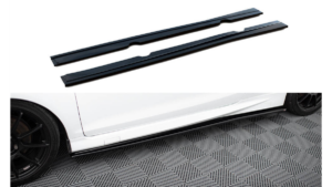 Lip Spoiler Ford Fiesta VII ST ST-Line Side Skirts Gloss Black