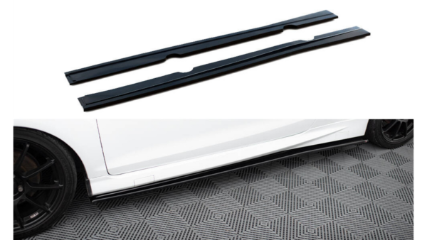 Lip Spoiler Ford Fiesta VII ST ST-Line Side Skirts Gloss Black