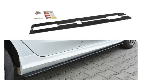 Lip Spoiler Ford Fiesta VIII ST ST-Line Side Skirts Racing v.2 Gloss Black