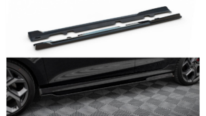 Lip Spoiler Ford Fiesta VIII ST ST-Line Side Skirts v.3 Gloss Black
