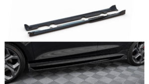 Lip Spoiler Ford Fiesta VIII ST ST-Line Side Skirts v.4 Gloss Black
