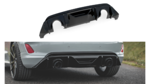 Lip Spoiler Ford Fiesta VIII Rear Valance + Exhaust Miltek Sport