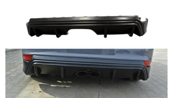 Diffuser Ford Focus III ST Facelift Rear Valance RS-Look Gloss Black