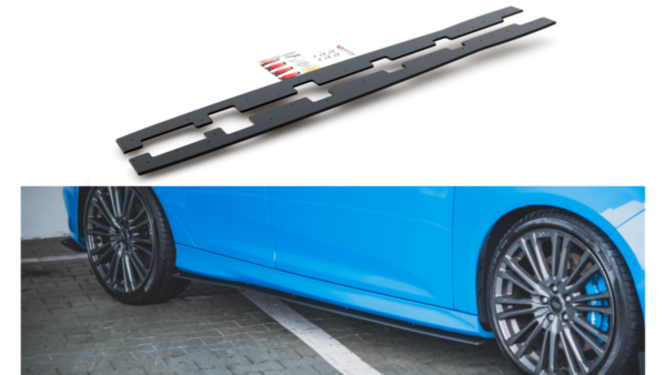 Lip Spoiler Ford Focus III RS Side Skirts Racing Black