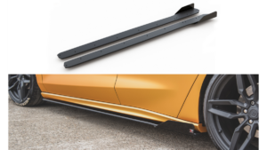 Lip Spoiler Ford Focus IV ST ST-Line Side Skirts Racing Black + Gloss Flaps