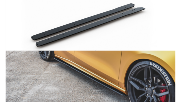 Lip Spoiler Ford Focus IV ST ST-Line Side Skirts Racing Black-Red