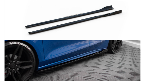 Lip Spoiler Ford Focus IV ST ST-Line Side Skirts v.4 Gloss Black