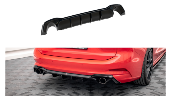 Lip Spoiler Ford Focus IV ST Rear Valance v.2 Gloss Black