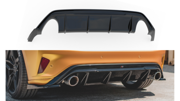 Lip Spoiler Ford Focus IV ST Rear Valance v.3 Gloss Black