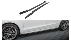 Lip Spoiler Ford Mondeo V Facelift Fusion II Facelift Side Skirts Street Pro Black-Red + Gloss Flaps