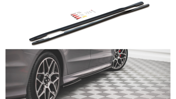Lip Spoiler Ford Mondeo V Facelift ST-Line Side Skirts Gloss Black