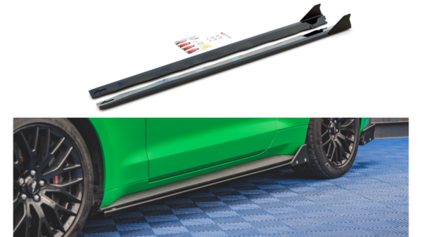 pol_pl_Dokladka-Ford-Mustang-VI-GT-Facelift-Progi-Flaps-Gloss-Black-273949_8.png Lip Spoiler Ford Mustang VI GT Facelift Side Skirts + Flaps Gloss Black