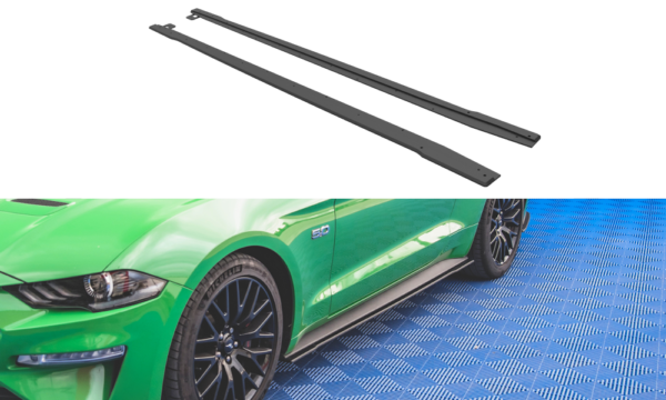 Lip Spoiler Ford Mustang VI GT Facelift Side Skirts Street Pro v.1 Black