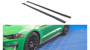 Lip Spoiler Ford Mustang VI GT Facelift Side Skirts Street Pro v.1 Black-Red