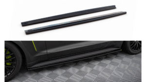 Lip Spoiler Ford Mustang VI GT Side Skirts Gloss Black