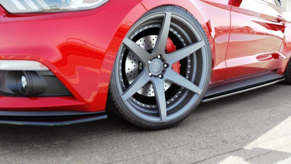 Lip Spoiler Ford Mustang VI Side Skirts Gloss Black