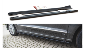 Lip Spoiler Ford S-Max II Facelift Side Skirts Gloss Black