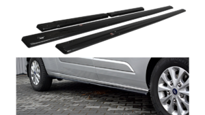 Lip Spoiler Ford Transit Custom I Facelift Side Skirts Gloss Black