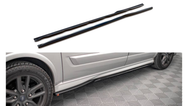 Lip Spoiler Ford Transit Custom I ST-Line Facelift Side Skirts Gloss Black