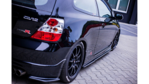 Diffuser Honda Civic VII Facelift Side Skirts Gloss Black