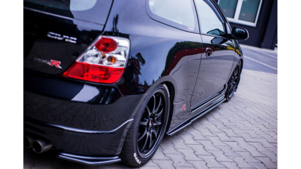 Diffuser Honda Civic VII Facelift Side Skirts Gloss Black